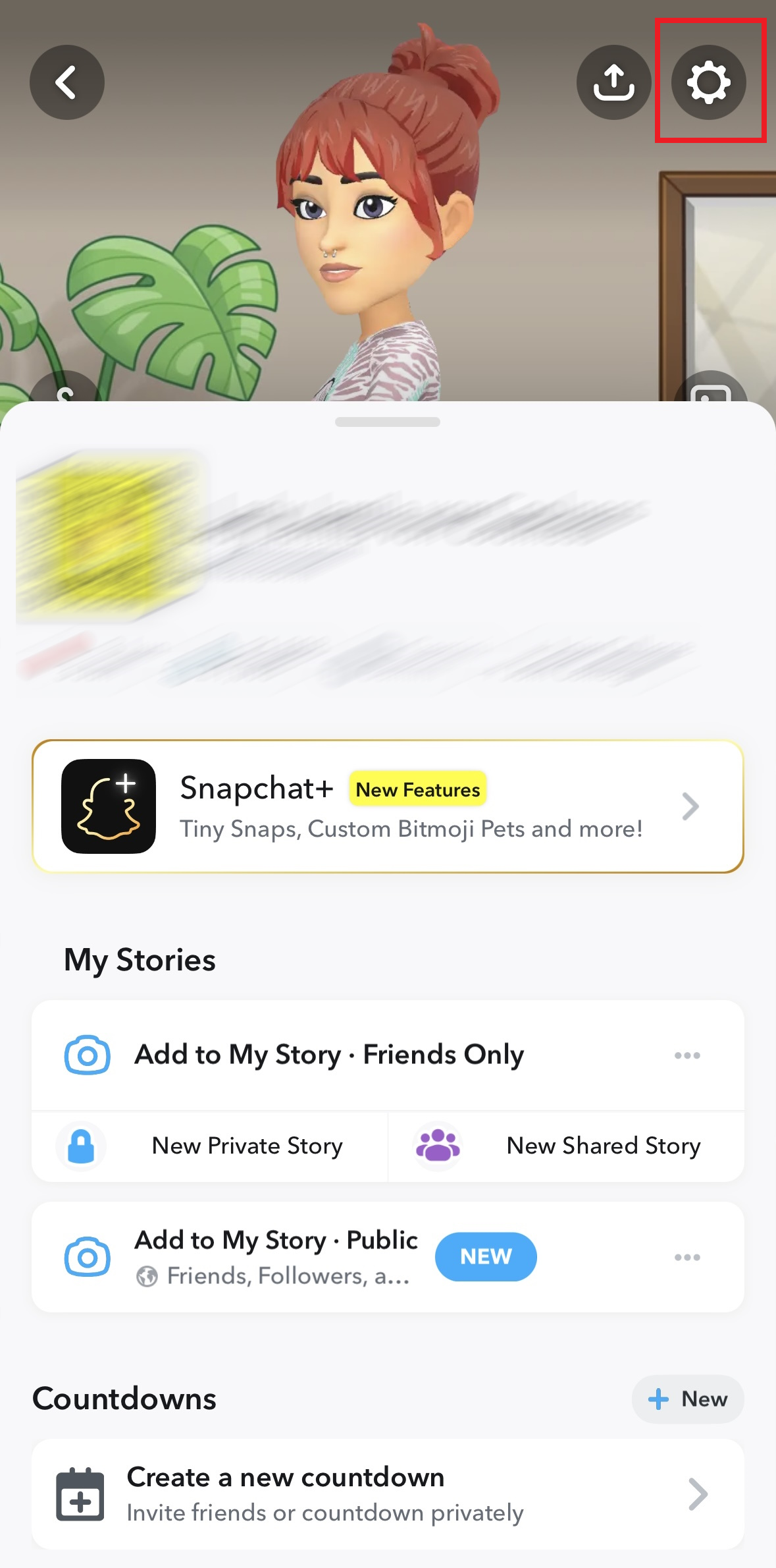 Snapchat user profile in the app Bild: Snapchat user profile in the app