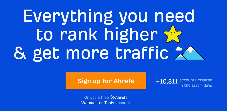 Screenshot of Ahrefs website Bild: Screenshot of Ahrefs website