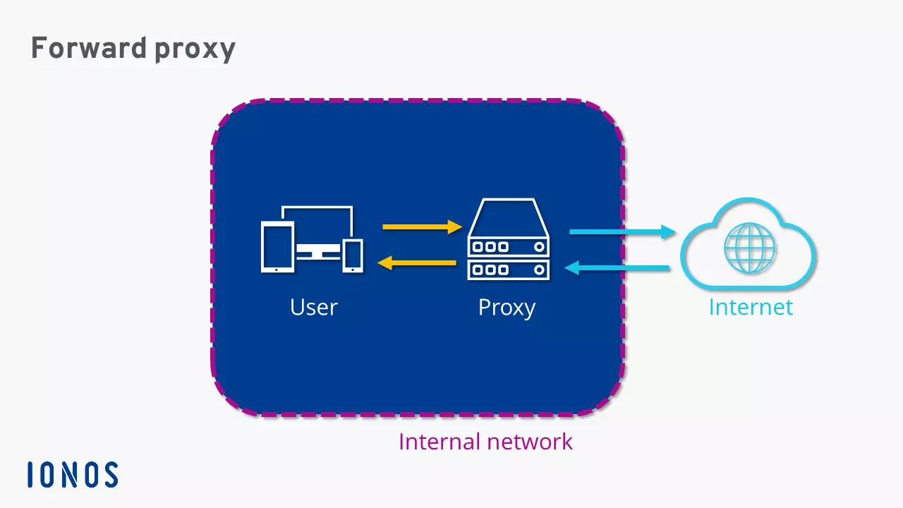 Bild: Schematic representation of a forward proxy