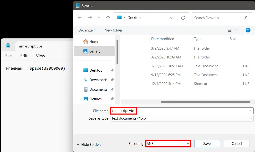 Save ‘clear memory’ script Bild: Save ‘clear memory’ script