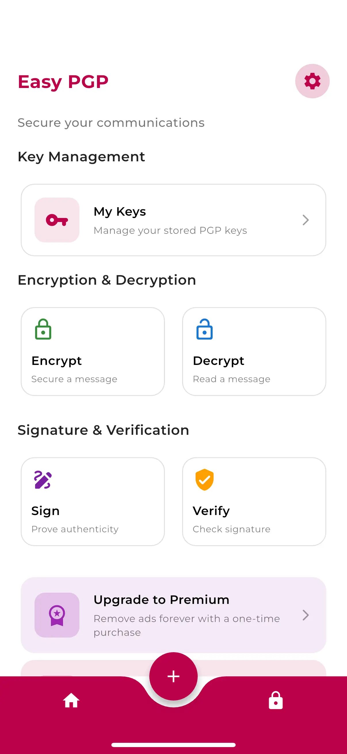 Bild: Screenshot Easy PGP iOS