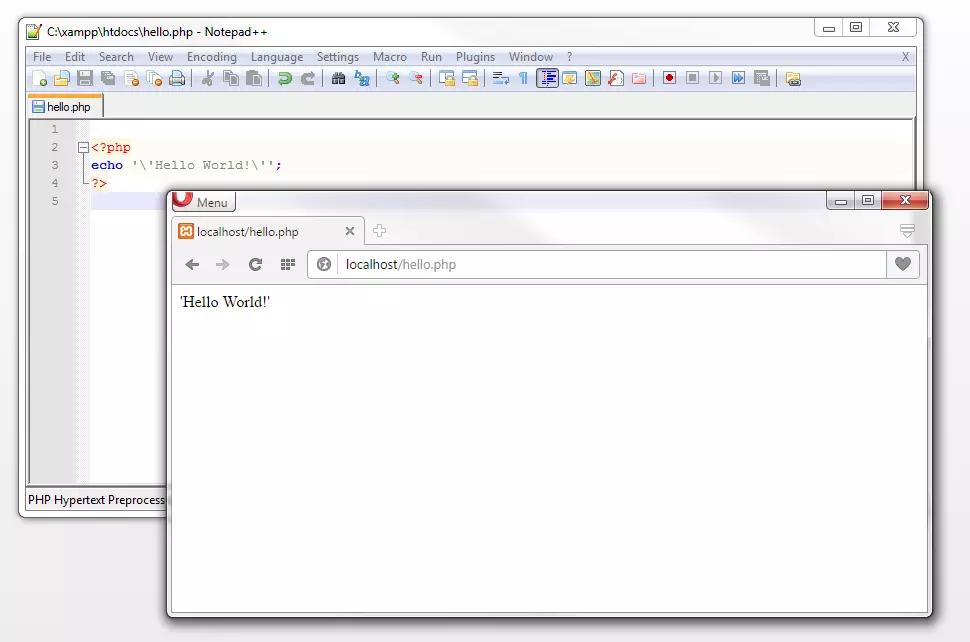 Bild: The backslash as a masking character