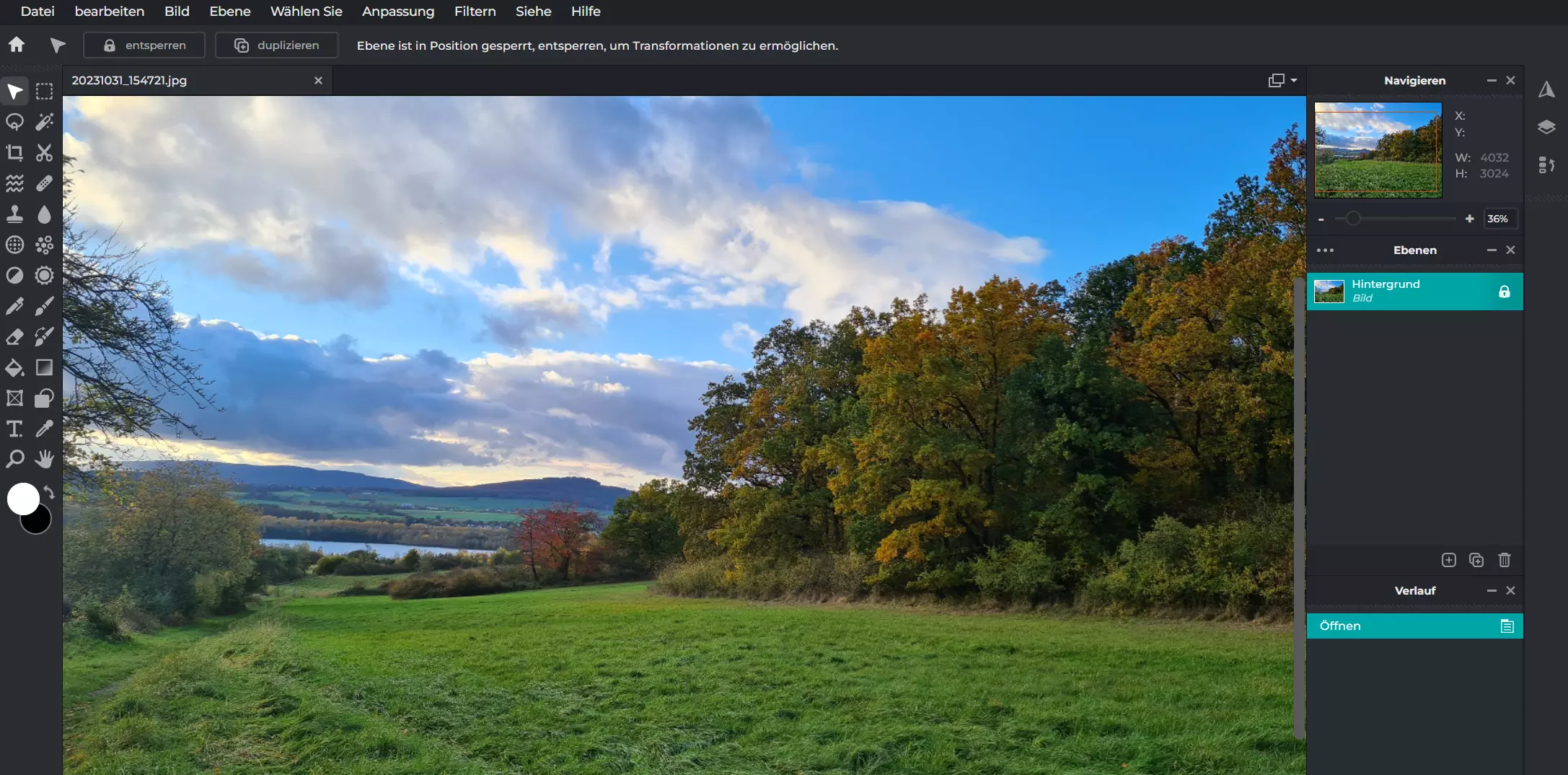 Bild: Pixlr Editor Web-App