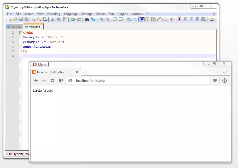 Bild: Extending the value of a variable