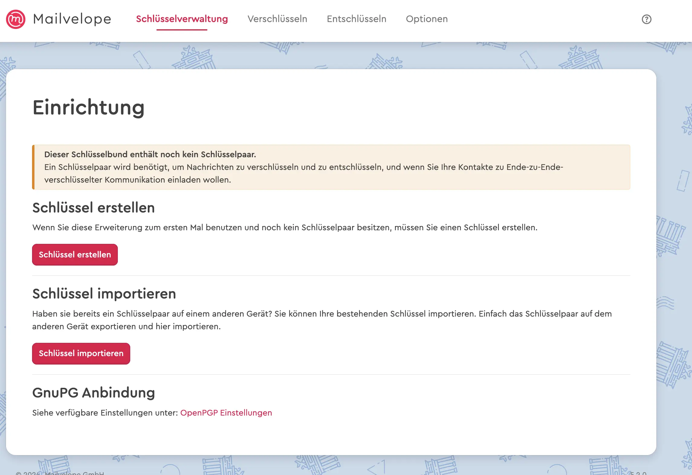 Bild: Screenshot Mailvelope in Firefox
