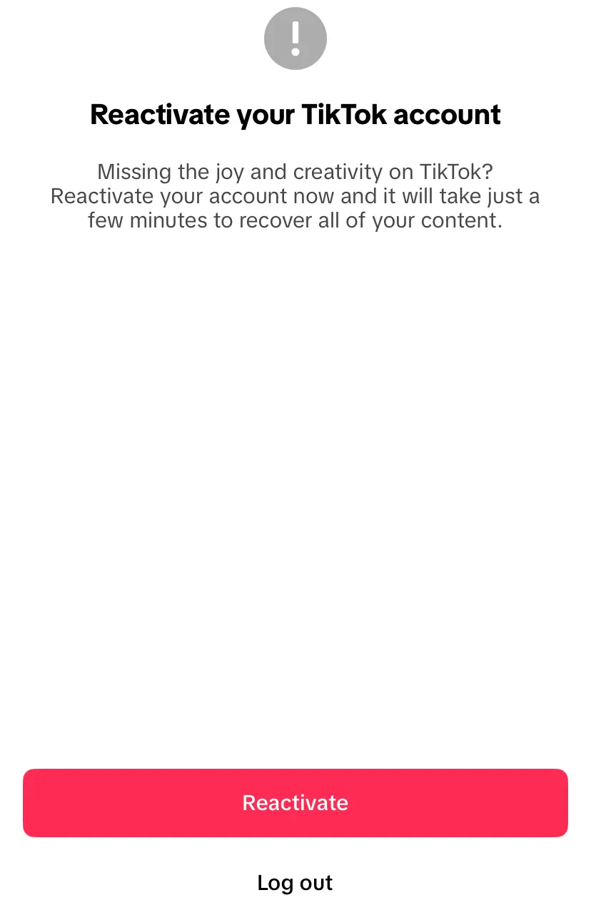 Reactivate TikTok account Bild: Reactivate TikTok account