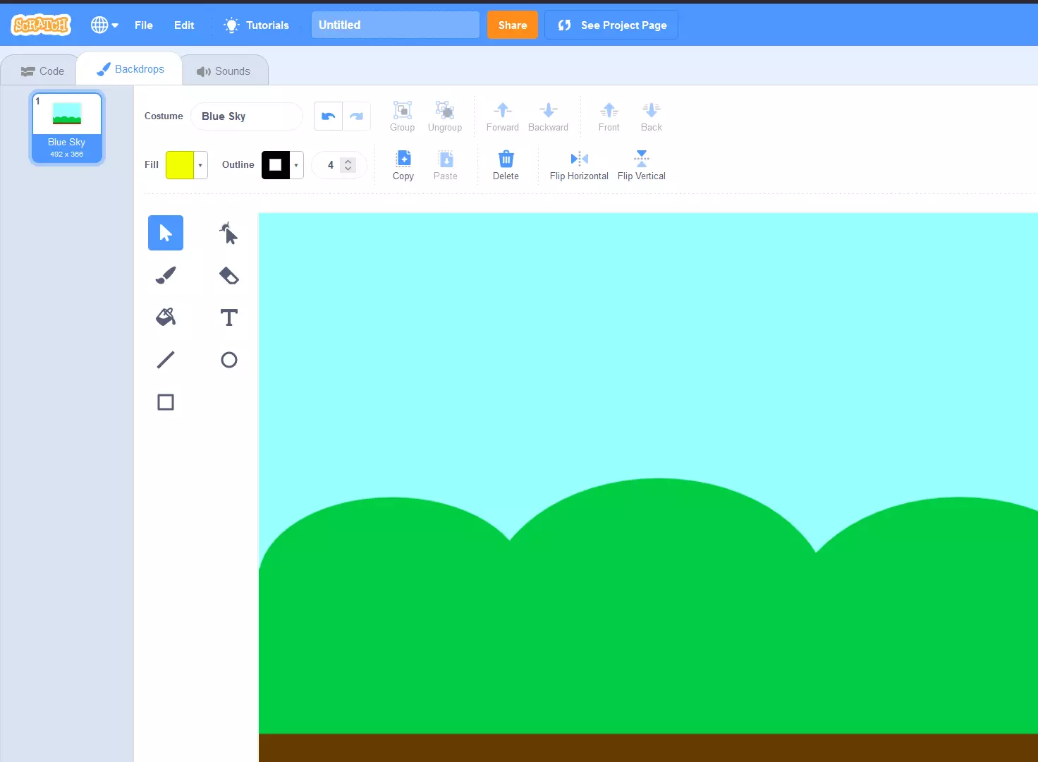 Blue Sky backdrop Bild: Blue Sky backdrop