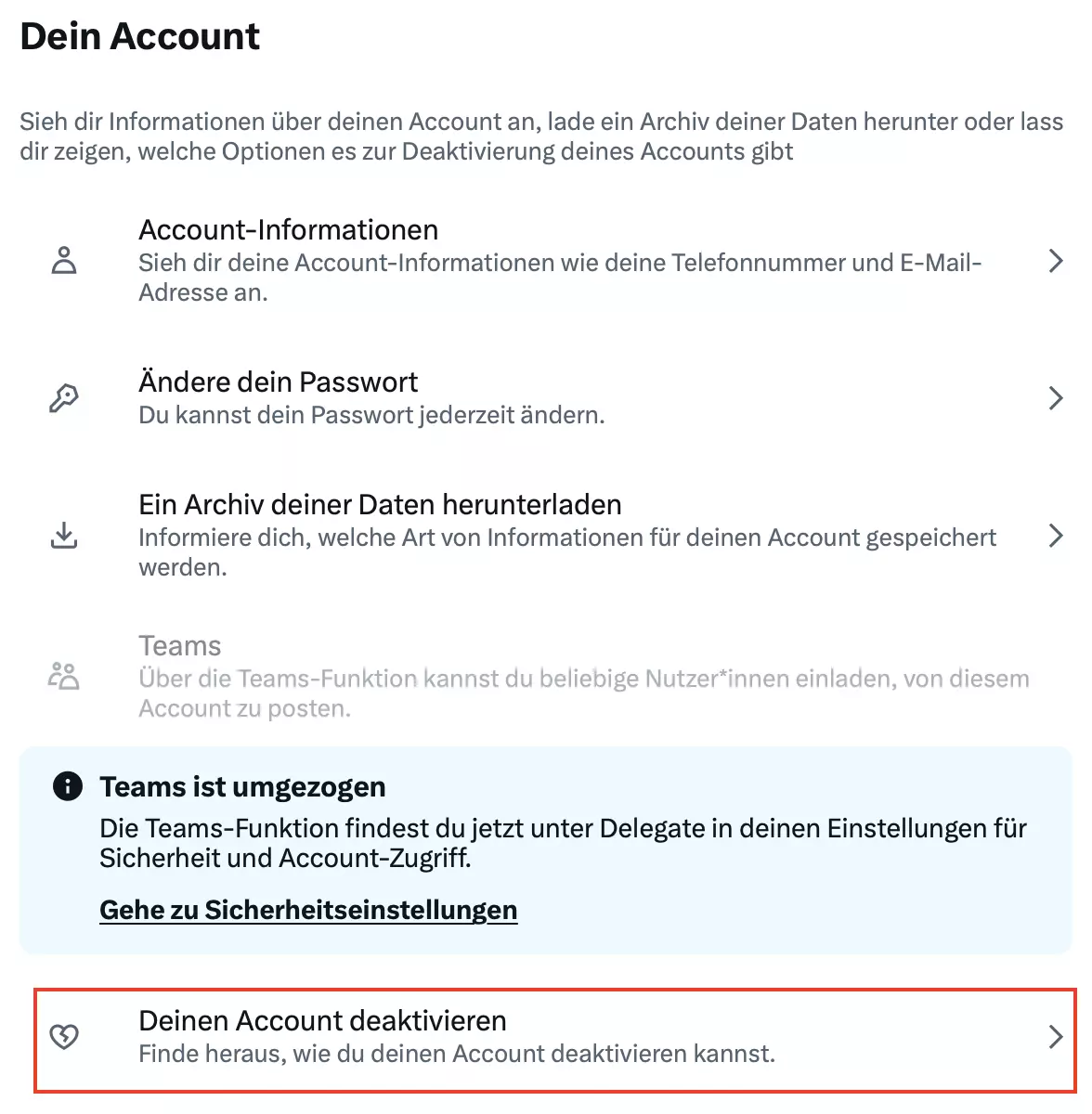 Twitter: „Dein Account“ Bild: Twitter: „Dein Account“