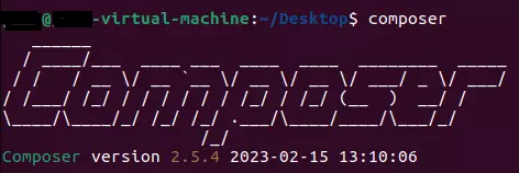 Terminal after running the command ‘composer’ Bild: Terminal after running the command ‘composer’