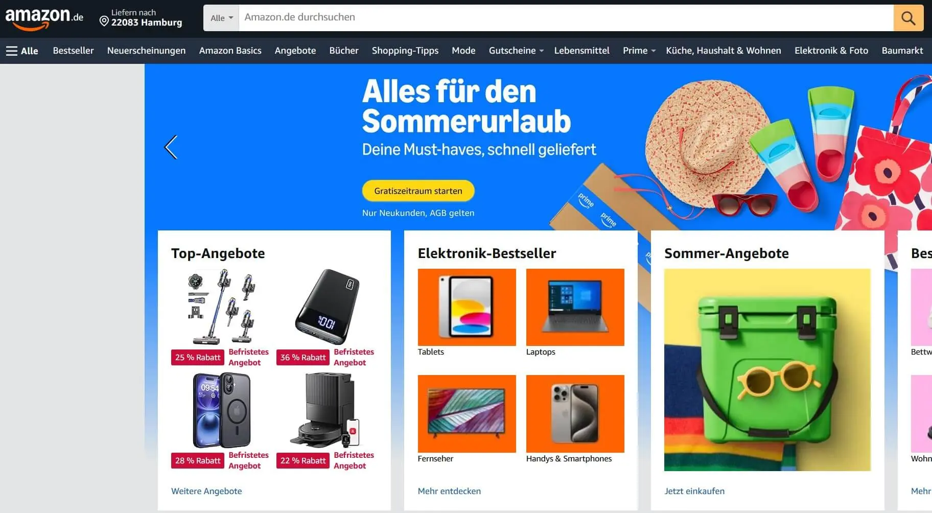 Amazon - Exempel på en nätbutik Bild: Amazon - Exempel på en nätbutik