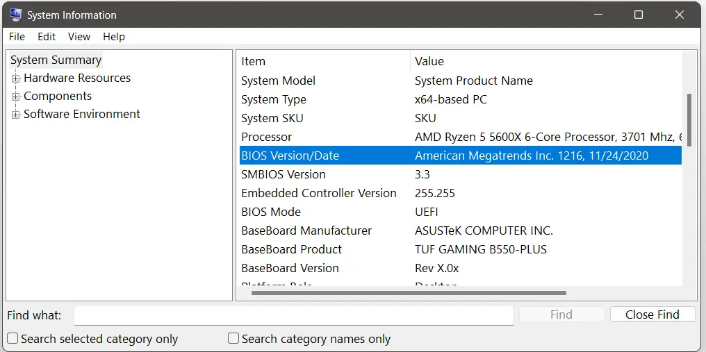 Windows 11: System Information Bild: Windows 11: System Information