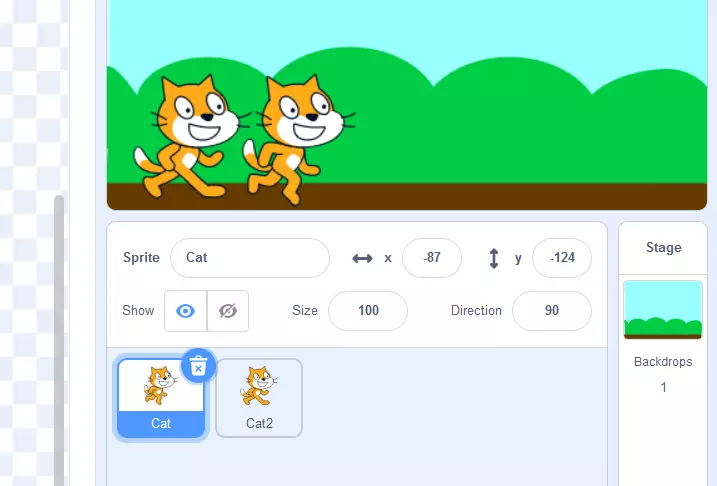 Scratch tutorial: Cat sprite Bild: Scratch tutorial: Cat sprite