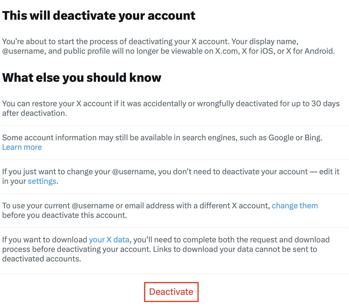 Twitter: Account deaktivieren Bild: Twitter: Account deaktivieren