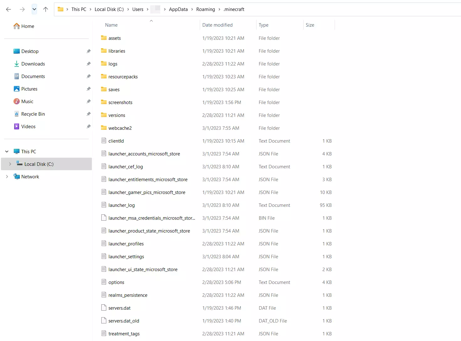You can find the .minecraft folder in the AppData folder Bild: You can find the .minecraft folder in the AppData folder