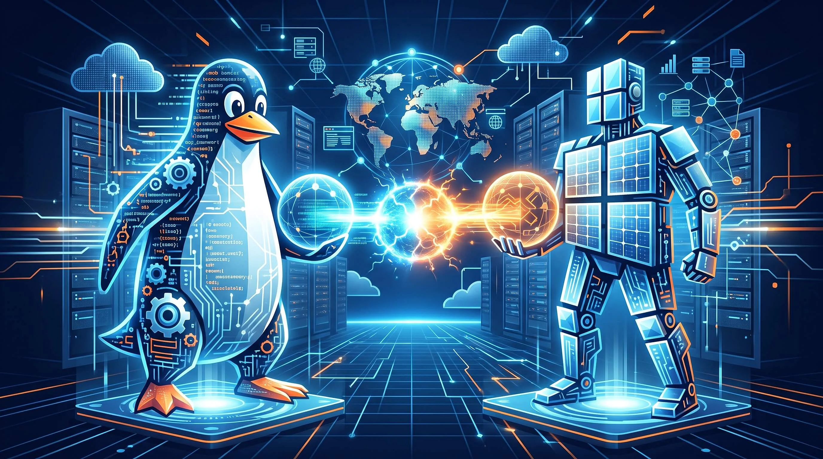 Bild: Linux vs. Windows: Der Vergleich beider Webhosting-Systeme