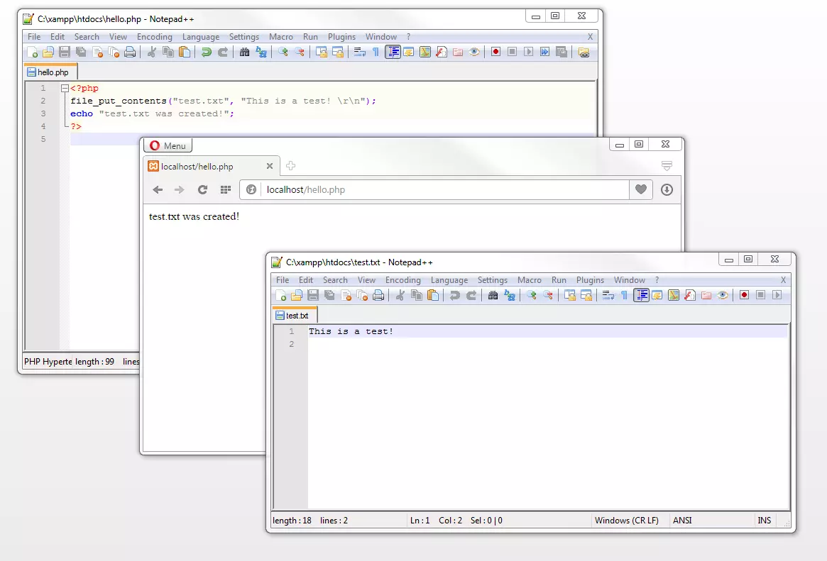 Bild: File operations: write files