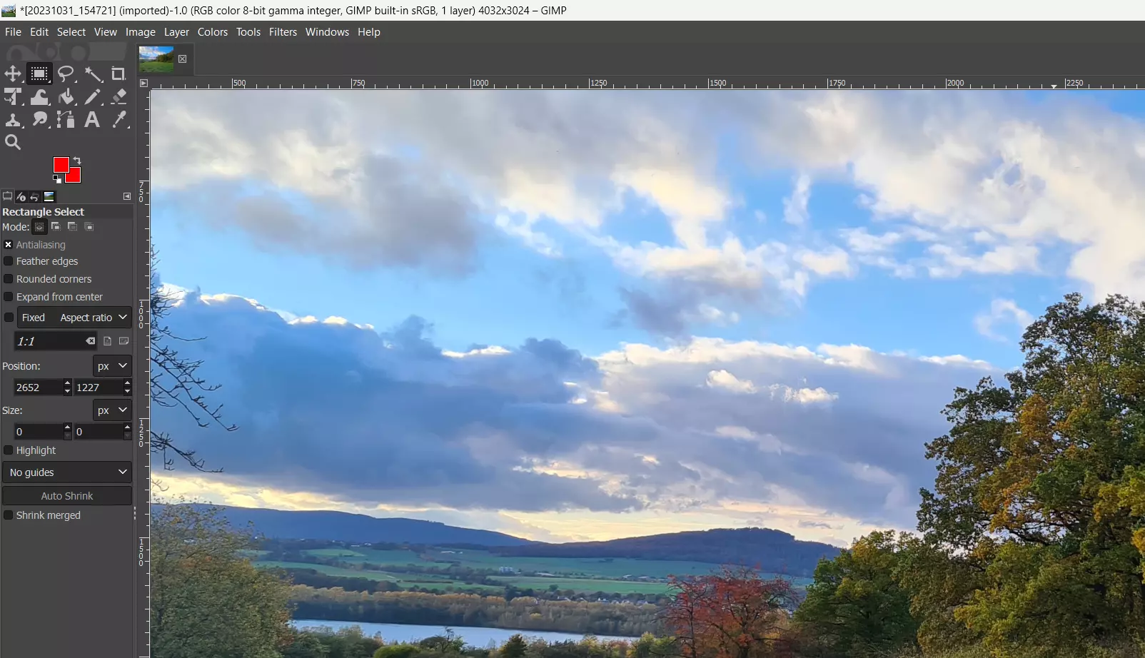 Screenshot of GIMP’s user interface Bild: Screenshot of GIMP’s user interface