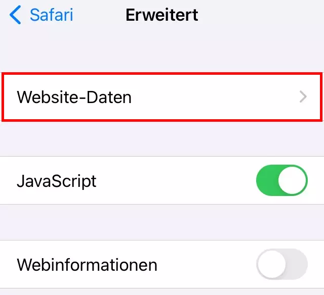 Bild: iPhone: Cookies löschen