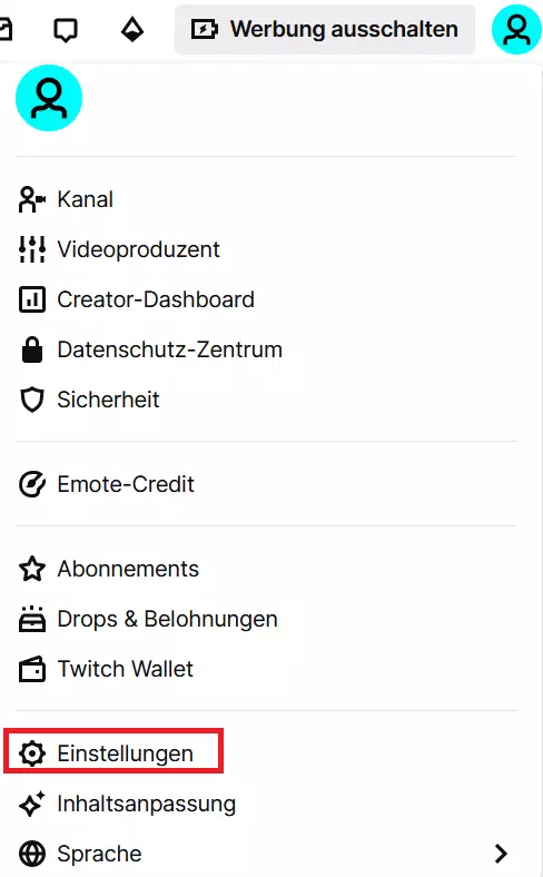 Startseite von Twitch Bild: Startseite von Twitch