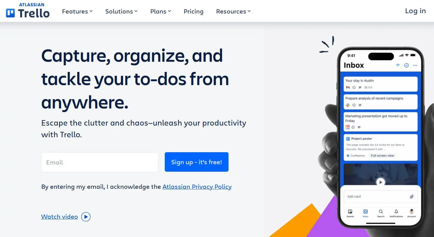 Bild: Website of the Trello web app