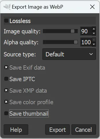Bild: Screenshot of GIMP