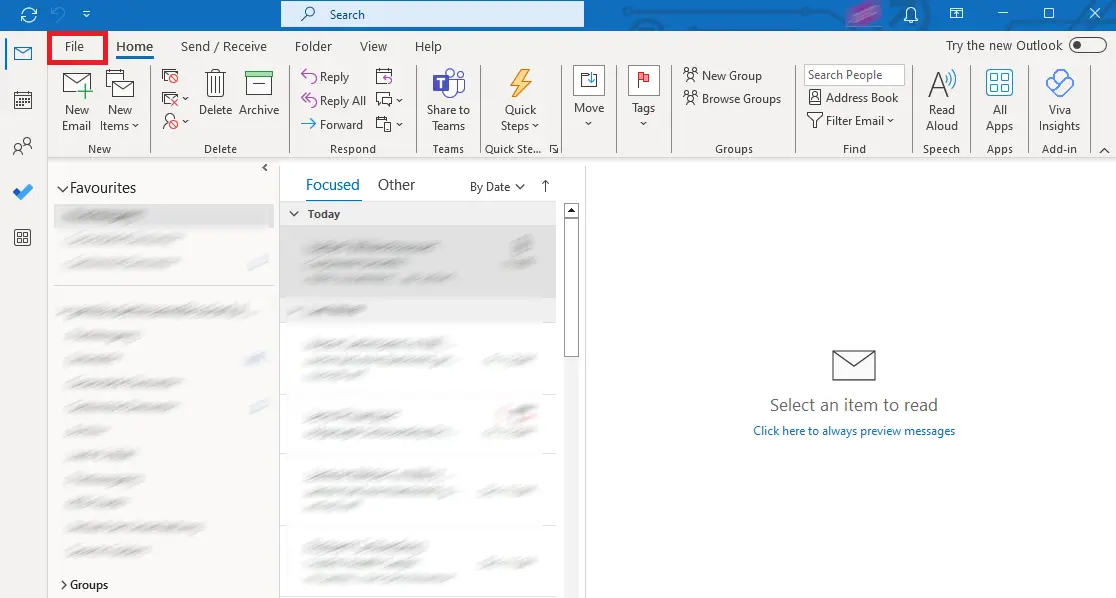 Outlook 365: Inbox Bild: Outlook 365: Inbox