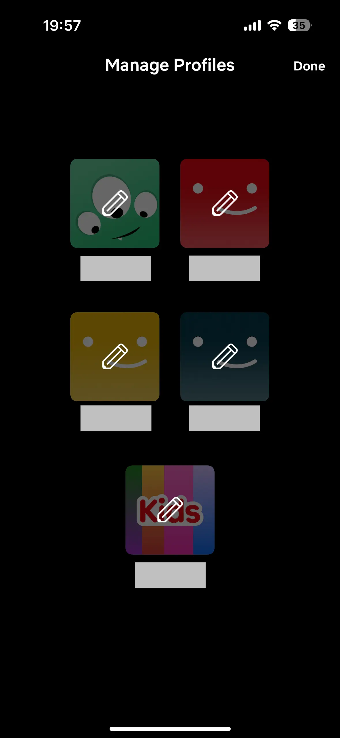 Netflix app: Manage profile Bild: Netflix app: Manage profile