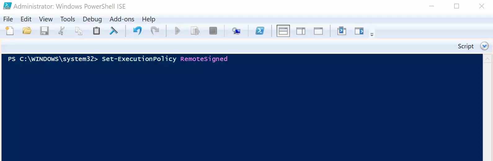 Bild: PowerShell ISE