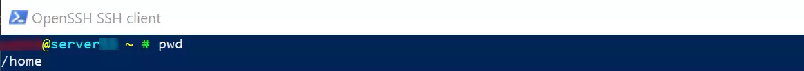 Bild: PowerShell SSH commands using PWD as an example